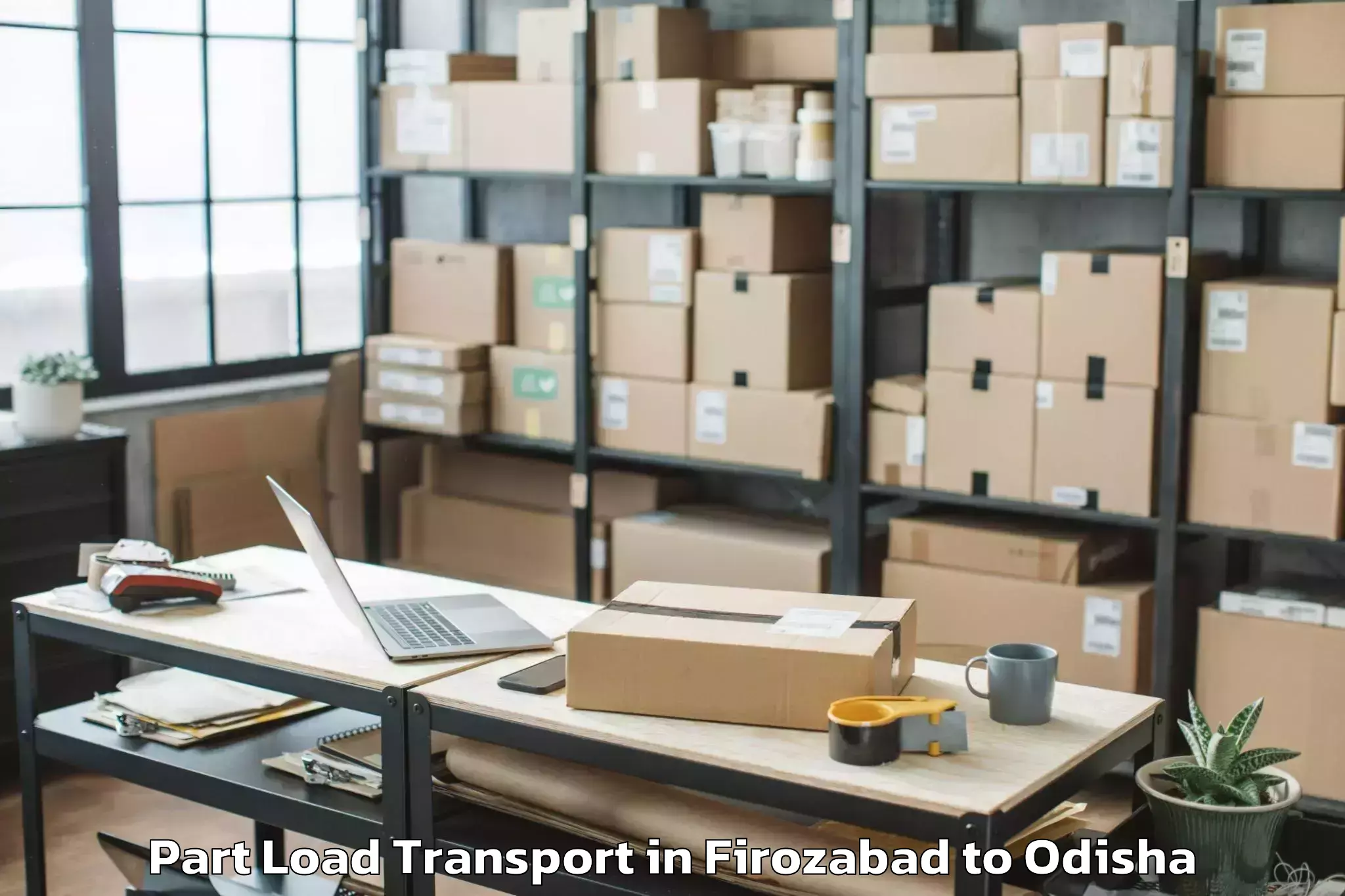 Affordable Firozabad to Anugul Part Load Transport